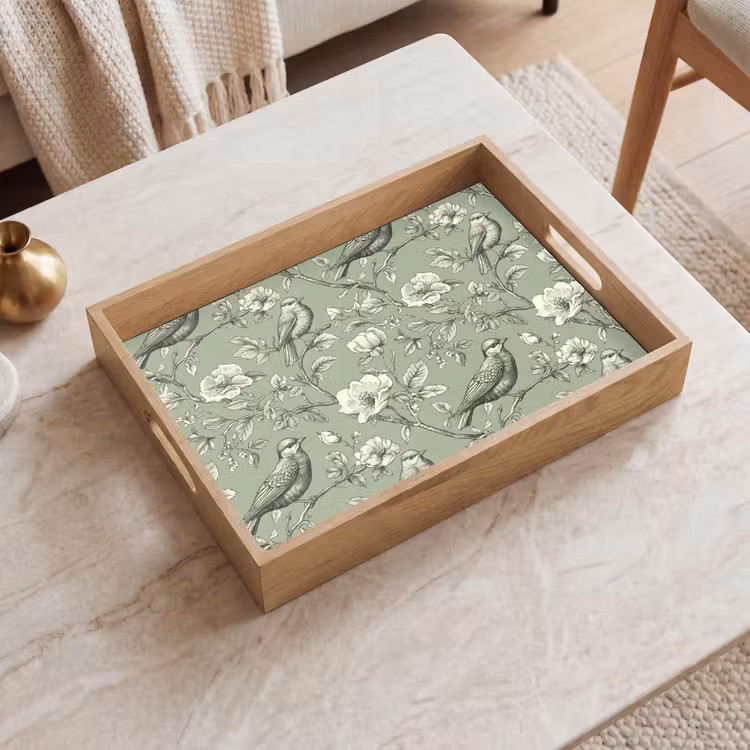 Dienblad - Klassiek - Botanisch - Groen — 2