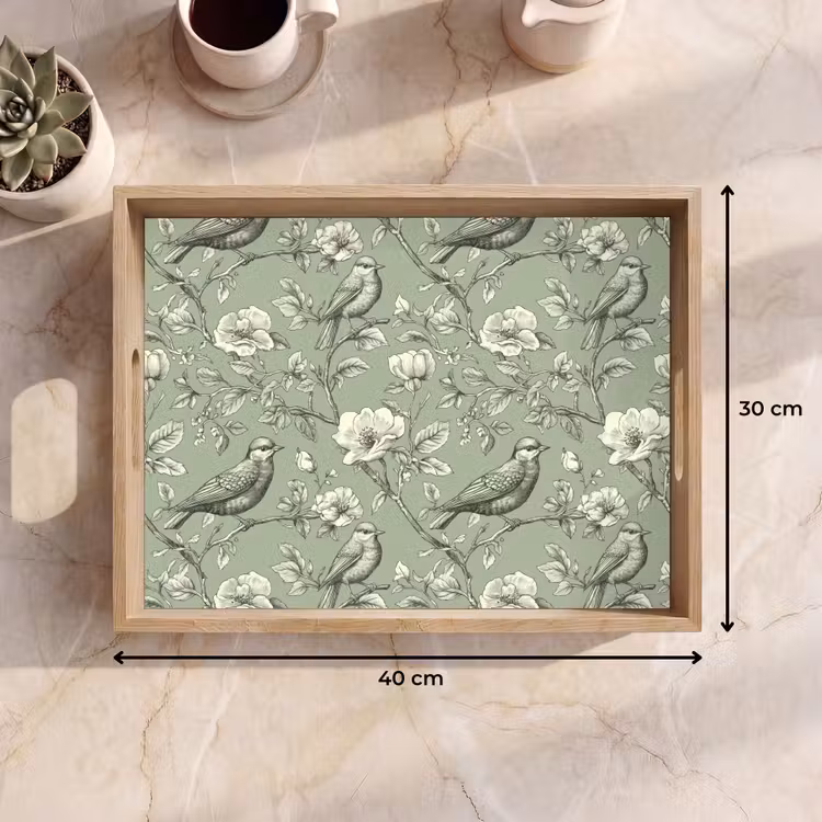Dienblad - Klassiek - Botanisch - Groen — 9
