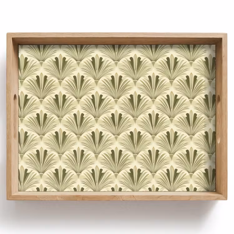Dienblad - Klassiek - Waaier - Groen — 1