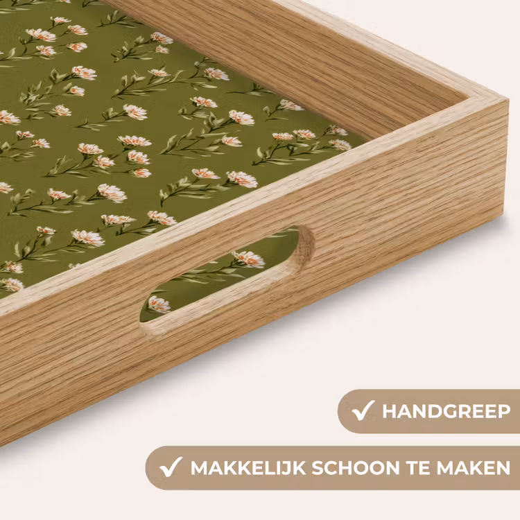 Dienblad - Landelijk - Bloemen - Groen — 5