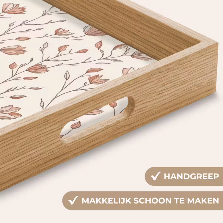 Dienblad - Patroon - Klassiek - Roze — 5