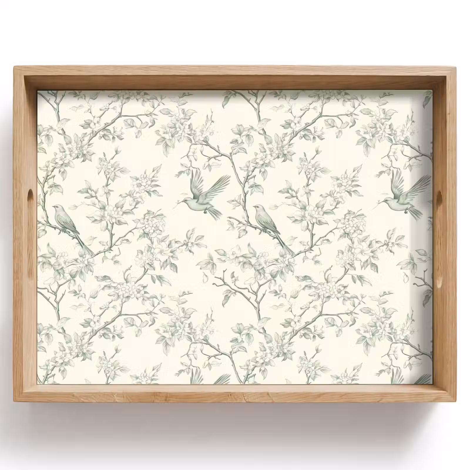 Dienblad - Klassiek - Vogels - Groen — 1