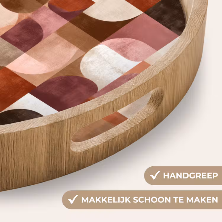 Gepersonaliseerd dienblad - Geometrie - Modern - Retro — 5