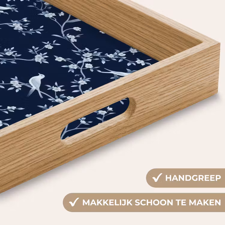 Dienblad - Grafisch - Bloesemtak - Blauw — 5