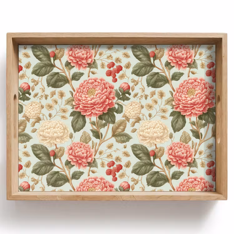 Dienblad - Klassiek - Botanisch - Veelkleurig — 1