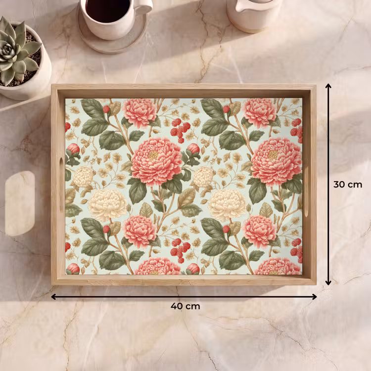 Dienblad - Klassiek - Botanisch - Veelkleurig — 9