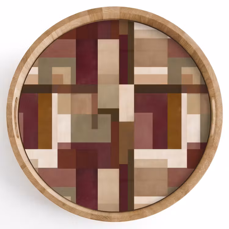 Gepersonaliseerd dienblad - Modern - Geometrie - Kleurrijk — 1