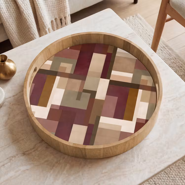 Gepersonaliseerd dienblad - Modern - Geometrie - Kleurrijk — 2