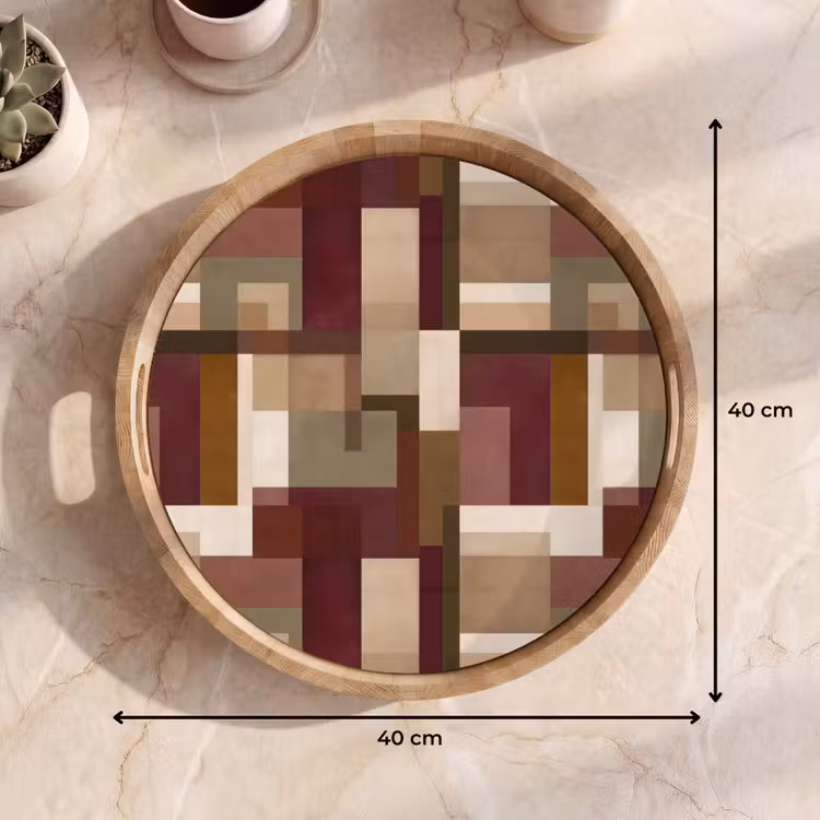 Gepersonaliseerd dienblad - Modern - Geometrie - Kleurrijk — 9