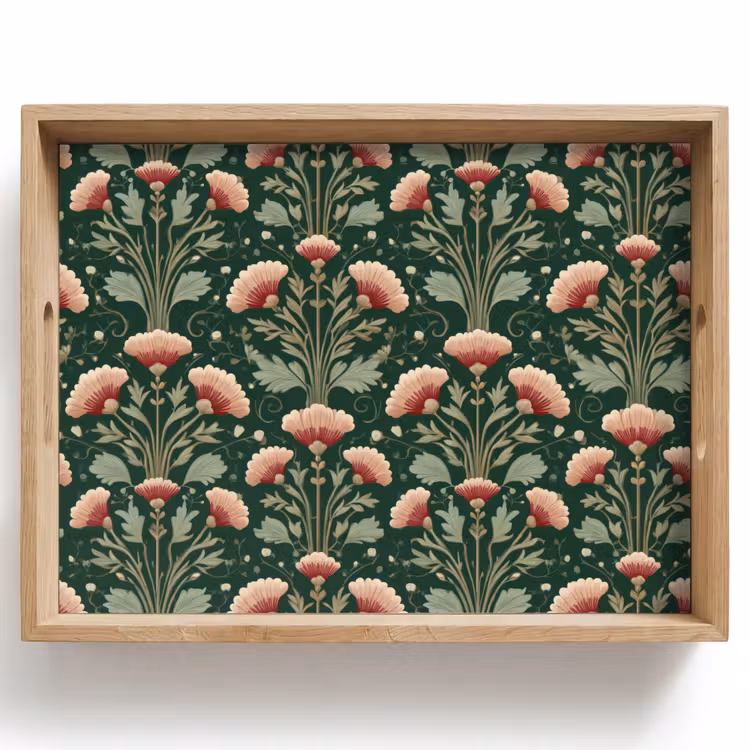 Dienblad - Patroon - Botanisch - Kleurrijk — 1
