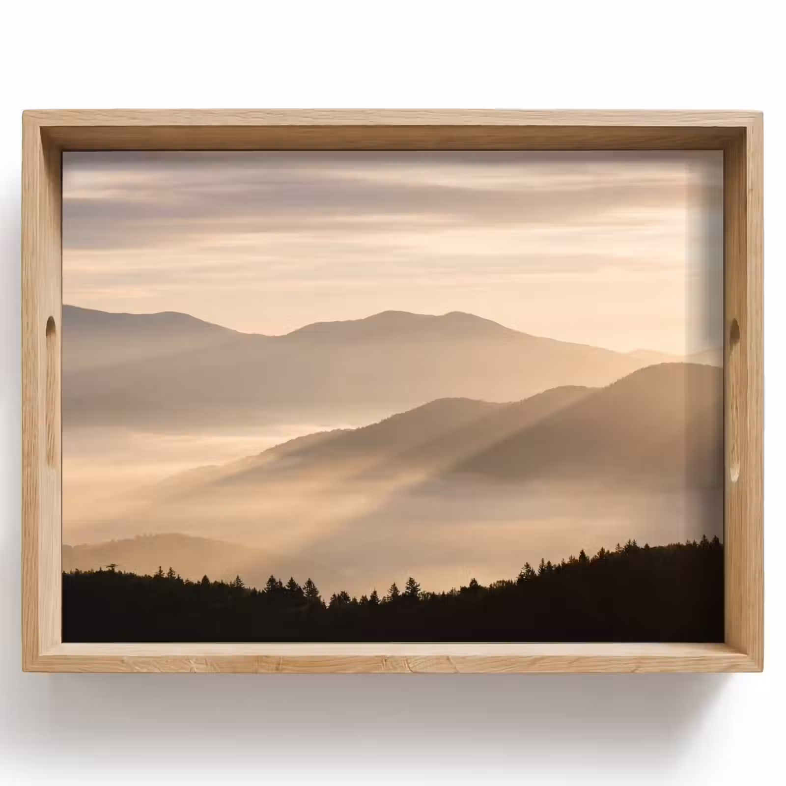 Dienblad - Bergen - Mist - Zonnestralen — 1
