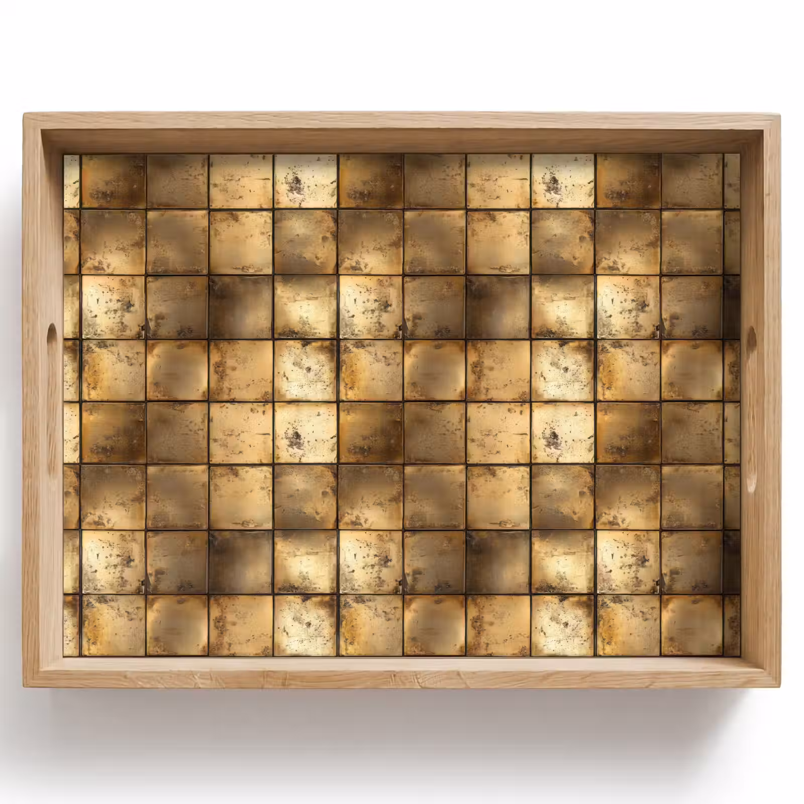 Dienblad - Geometrisch - Tegels - Goud — 1