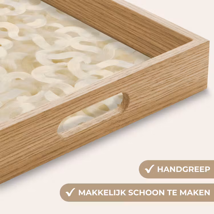 Dienblad - Abstract - Lijnen - Beige — 5