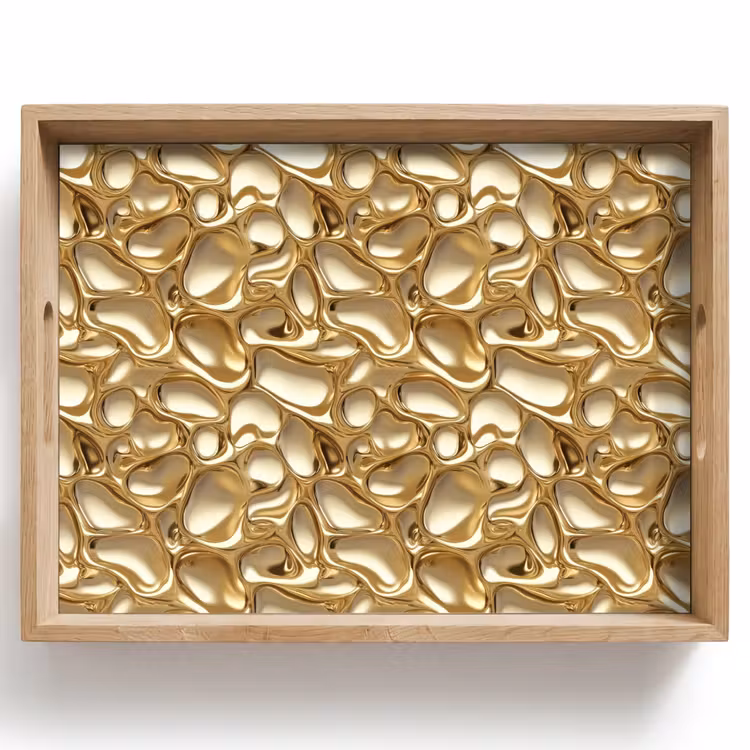 Dienblad - Abstract - Modern - Goud — 1