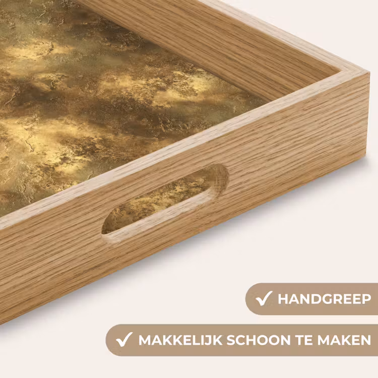 Dienblad - Antiek - Metaallook - Goud — 5
