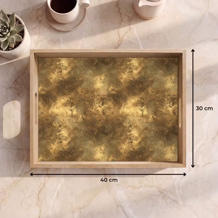 Dienblad - Antiek - Metaallook - Goud — 9