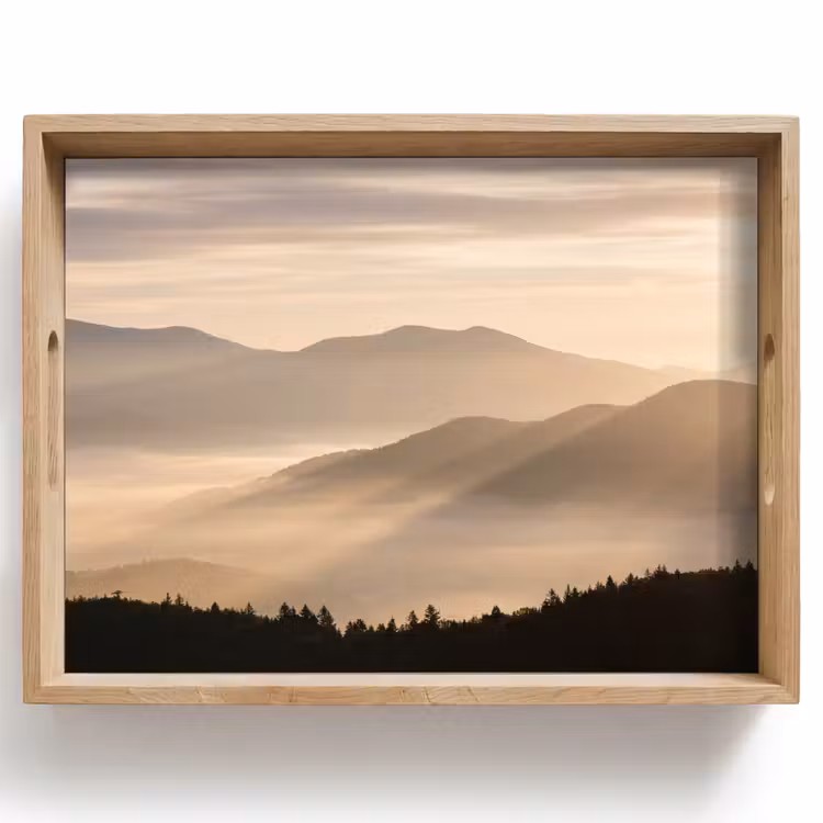 Dienblad - Bergen - Mist - Zonnestralen — 1