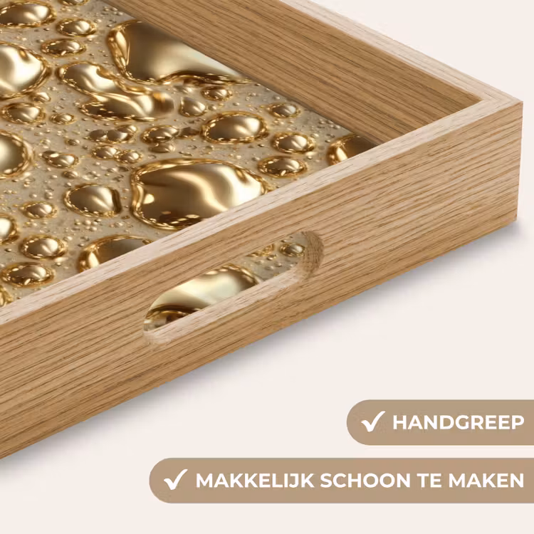 Dienblad - Druppels - Organisch - Goud — 5