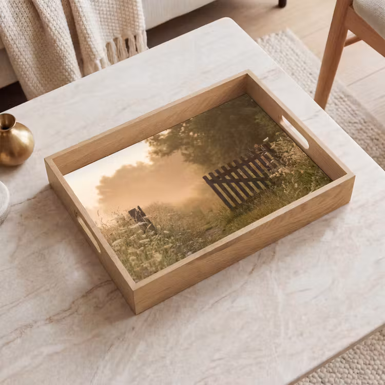 Dienblad - Hek - Natuur - Mist - Veld — 2