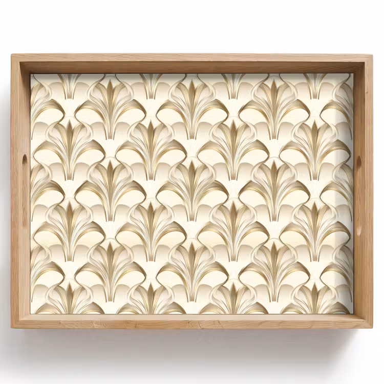Dienblad - Ornament - Barok - Goud — 1
