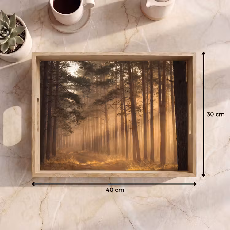 Dienblad - Bos - Mist - Zonlicht — 9