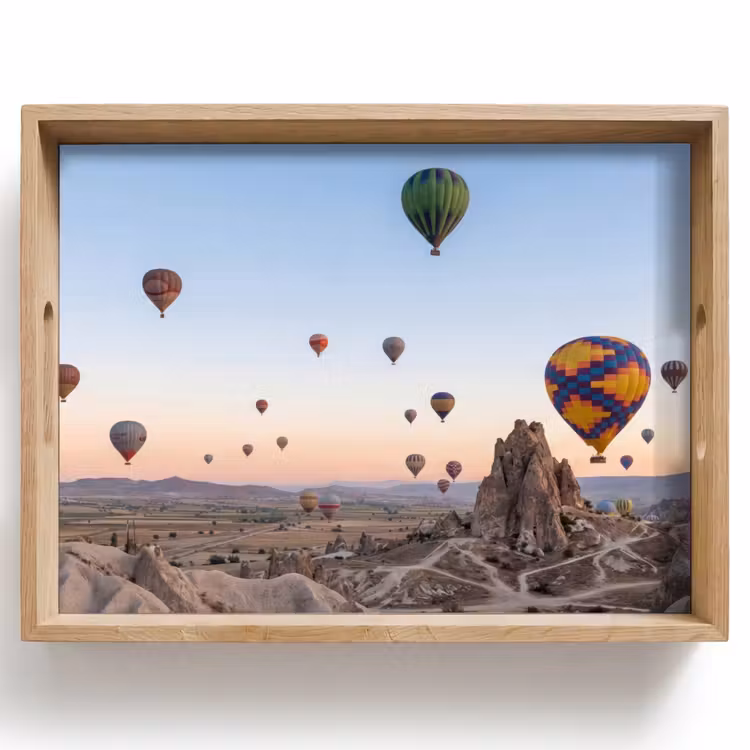 Dienblad - Luchtballonnen - Rotsen - Zonsopgang — 1