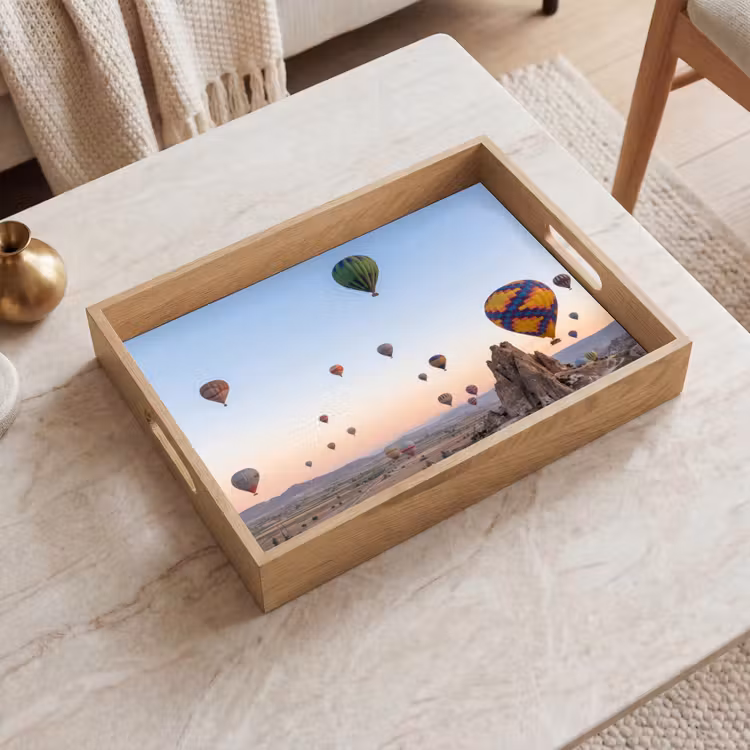 Dienblad - Luchtballonnen - Rotsen - Zonsopgang — 2