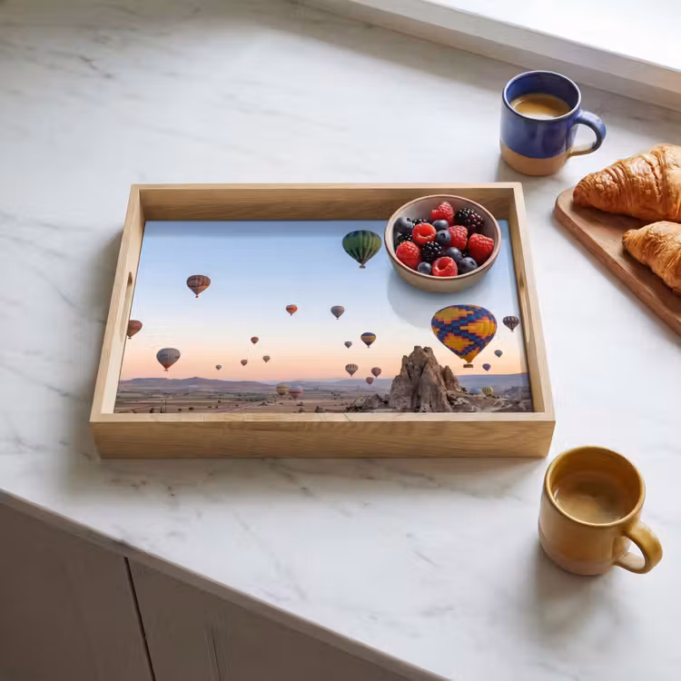 Dienblad - Luchtballonnen - Rotsen - Zonsopgang — 4