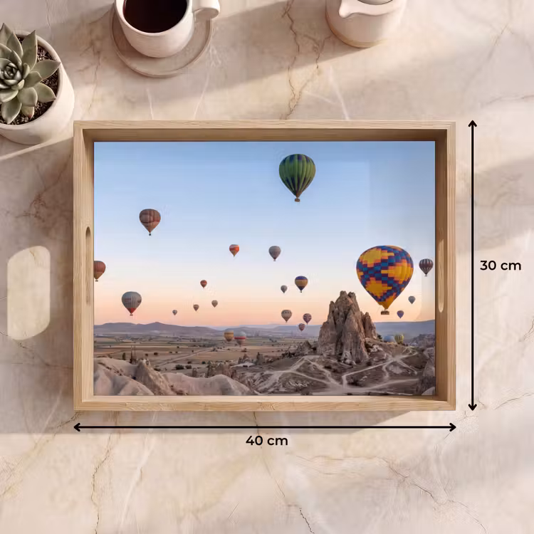 Dienblad - Luchtballonnen - Rotsen - Zonsopgang — 9