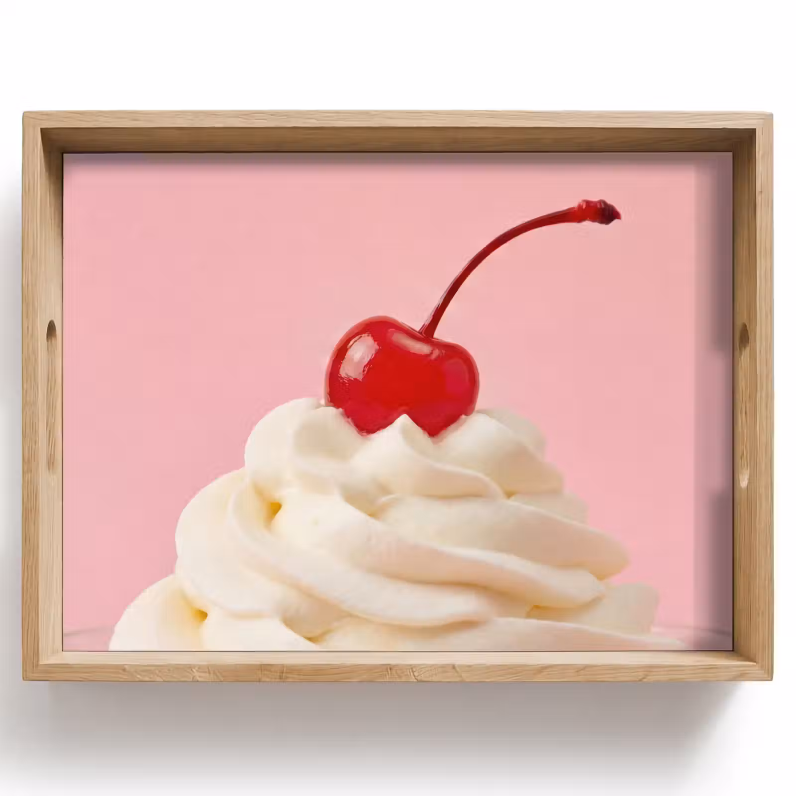 Dienblad - Kers - Slagroom - Roze — 1