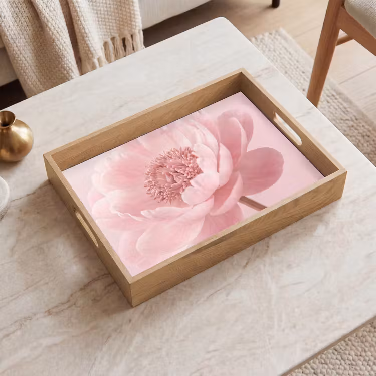 Dienblad - Bloem - Pioenroos - Roze — 2