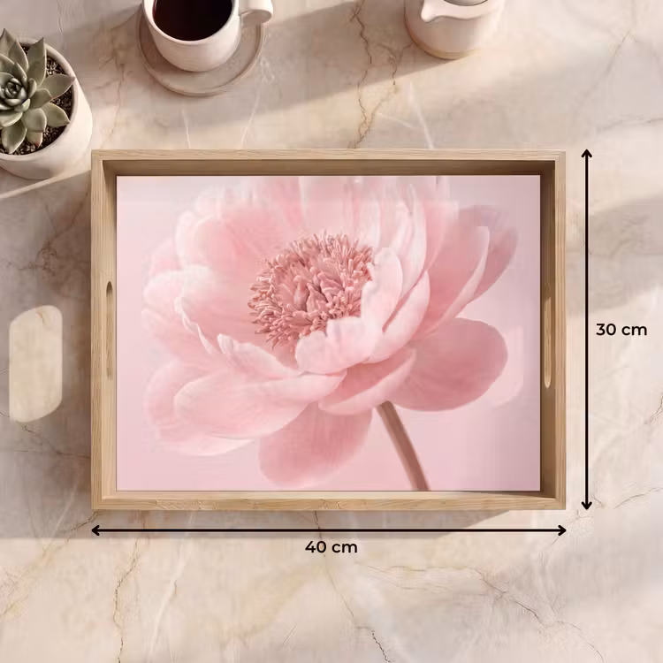 Dienblad - Bloem - Pioenroos - Roze — 9