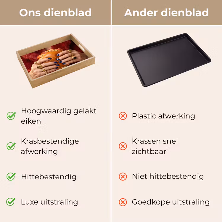 Dienblad - Broodje - Bontjas - Goud — 3
