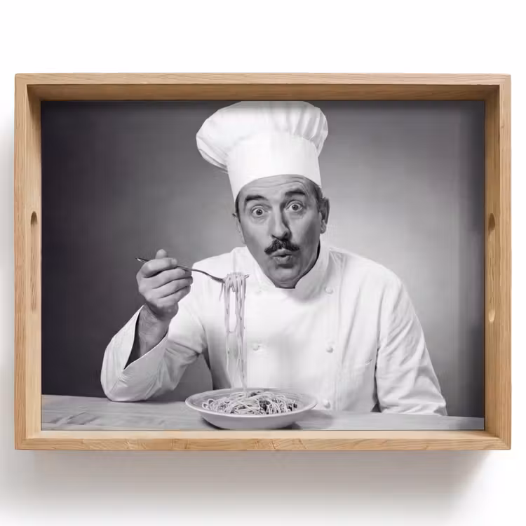 Dienblad - Chef - Spaghetti - Pasta — 1