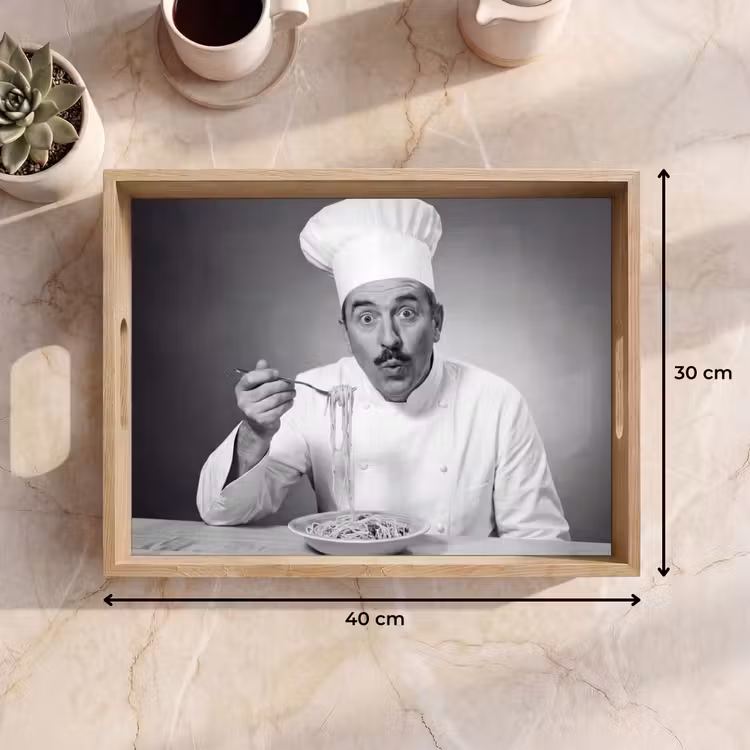 Dienblad - Chef - Spaghetti - Pasta — 9