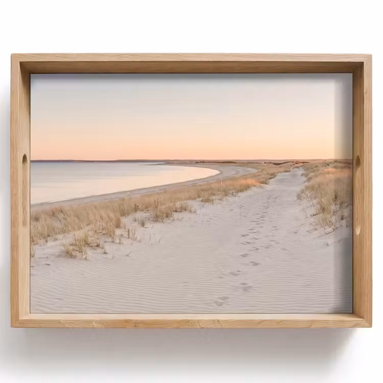 Dienblad - Kustlijn - Horizon - Hek — 1