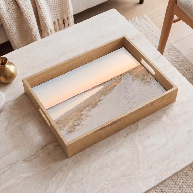 Dienblad - Kustlijn - Horizon - Hek — 2