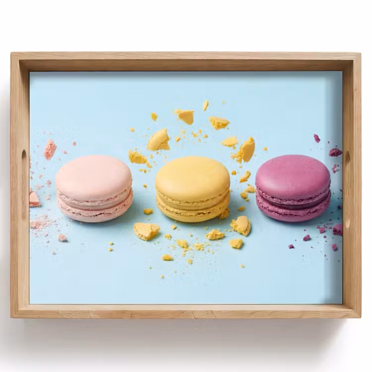 Dienblad - Macarons - Kleurrijk - Pastel — 1