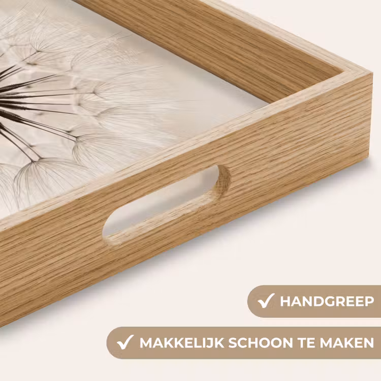 Dienblad - Paardenbloem - Minimalistisch - Wit — 5