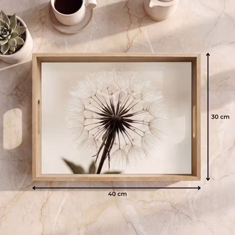 Dienblad - Paardenbloem - Minimalistisch - Wit — 9
