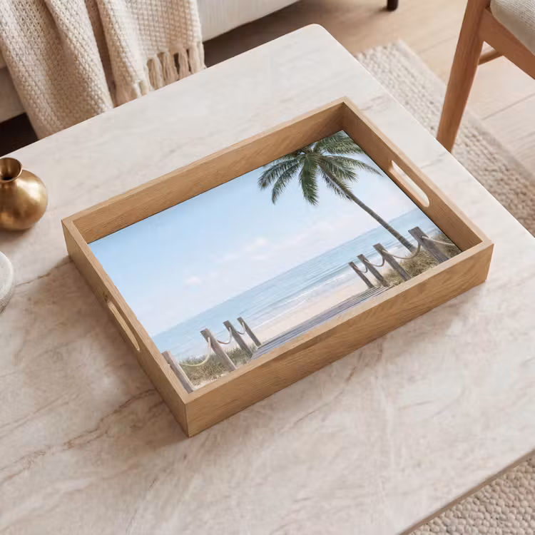 Dienblad - Palmbomen - Pad - Horizon — 2