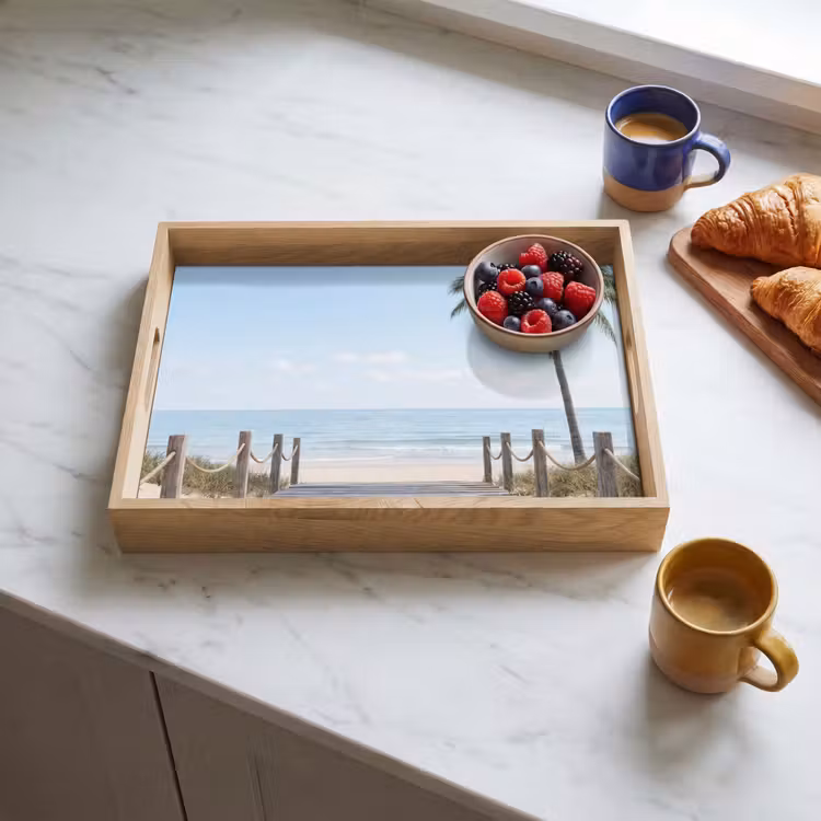 Dienblad - Palmbomen - Pad - Horizon — 4