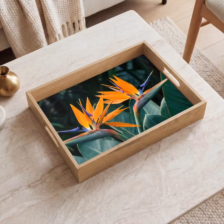 Dienblad - Paradijsvogel - Bloem - Exotisch — 2