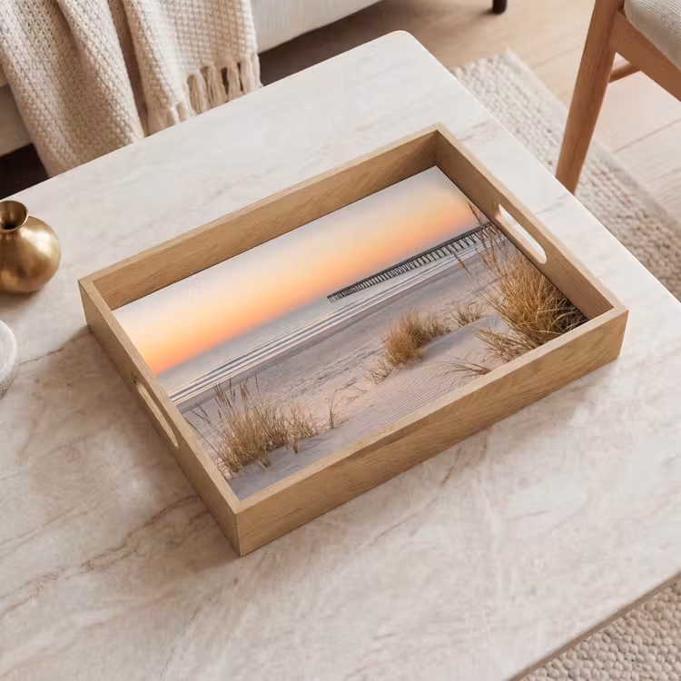Dienblad - Pier - Zonsondergang - Strand — 2