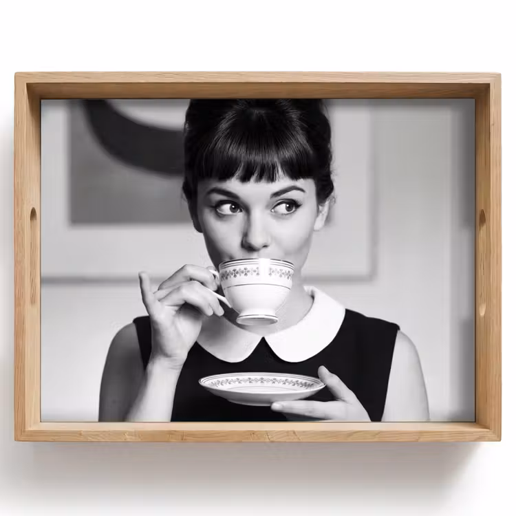 Dienblad - Portret - Thee - Vrouw — 1