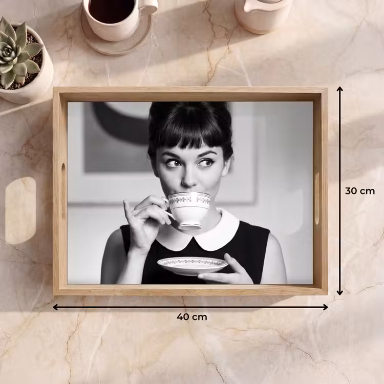 Dienblad - Portret - Thee - Vrouw — 9