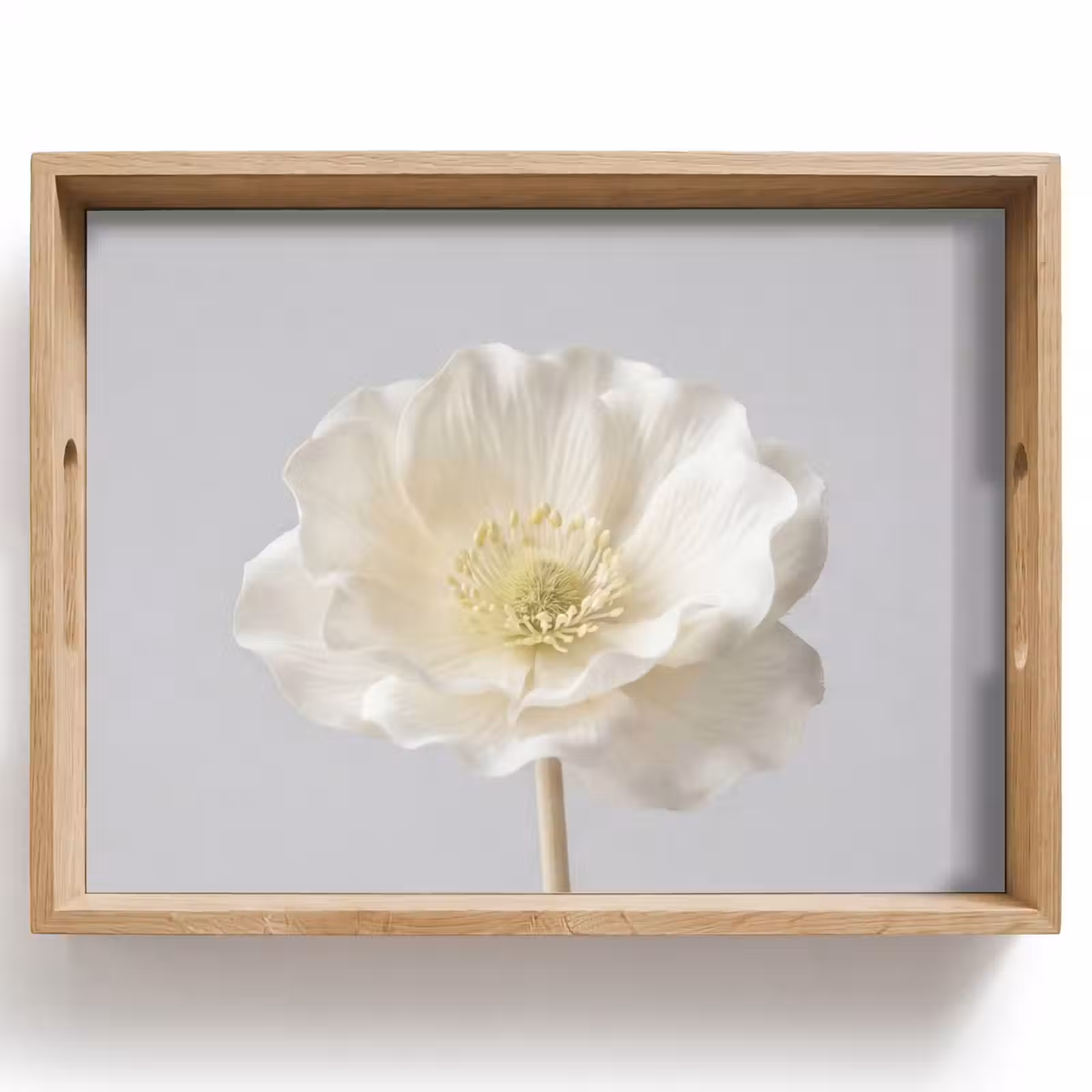 Dienblad - Bloem - Minimalistisch -Wit — 1