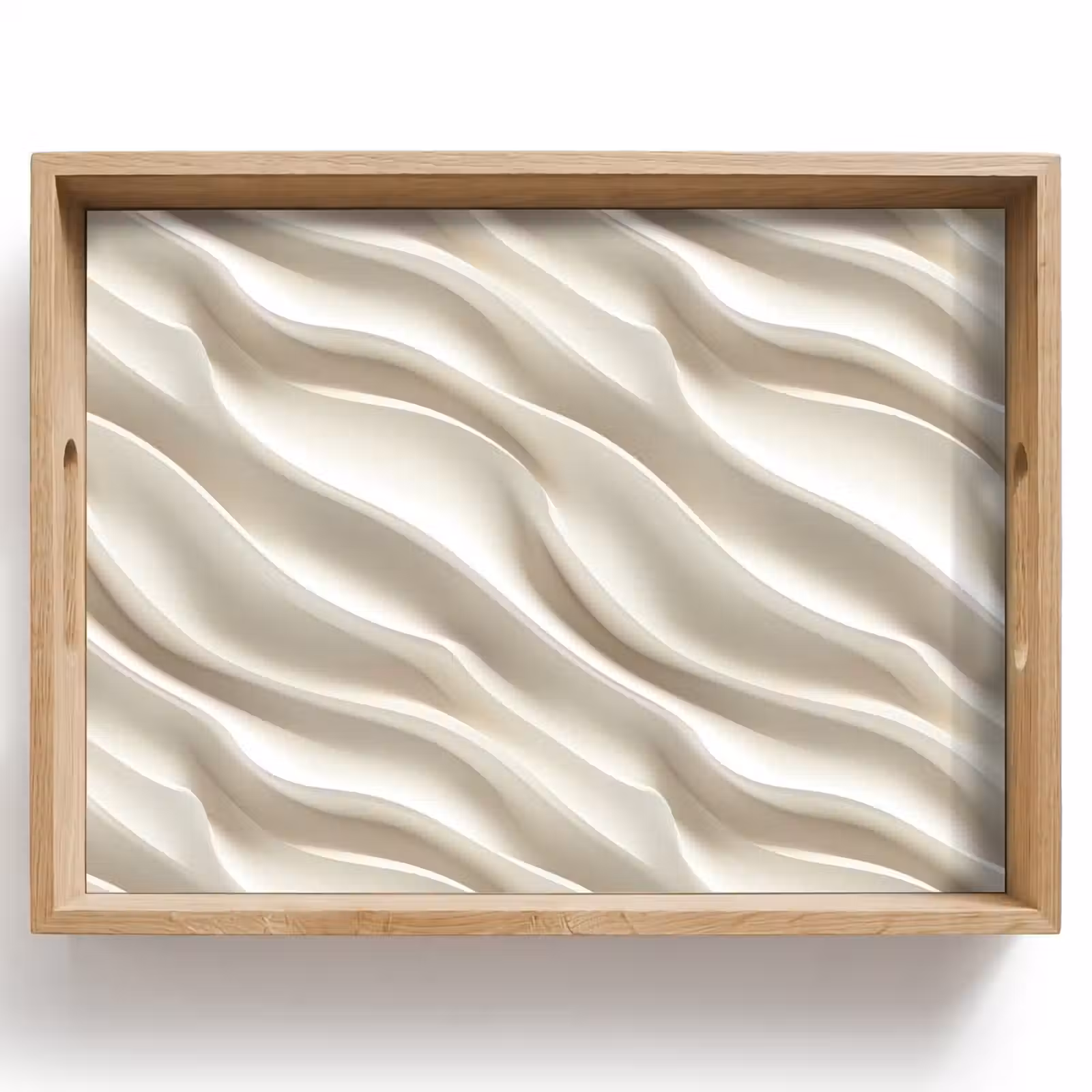 Dienblad - Diagonaal - Golven - Crème — 1