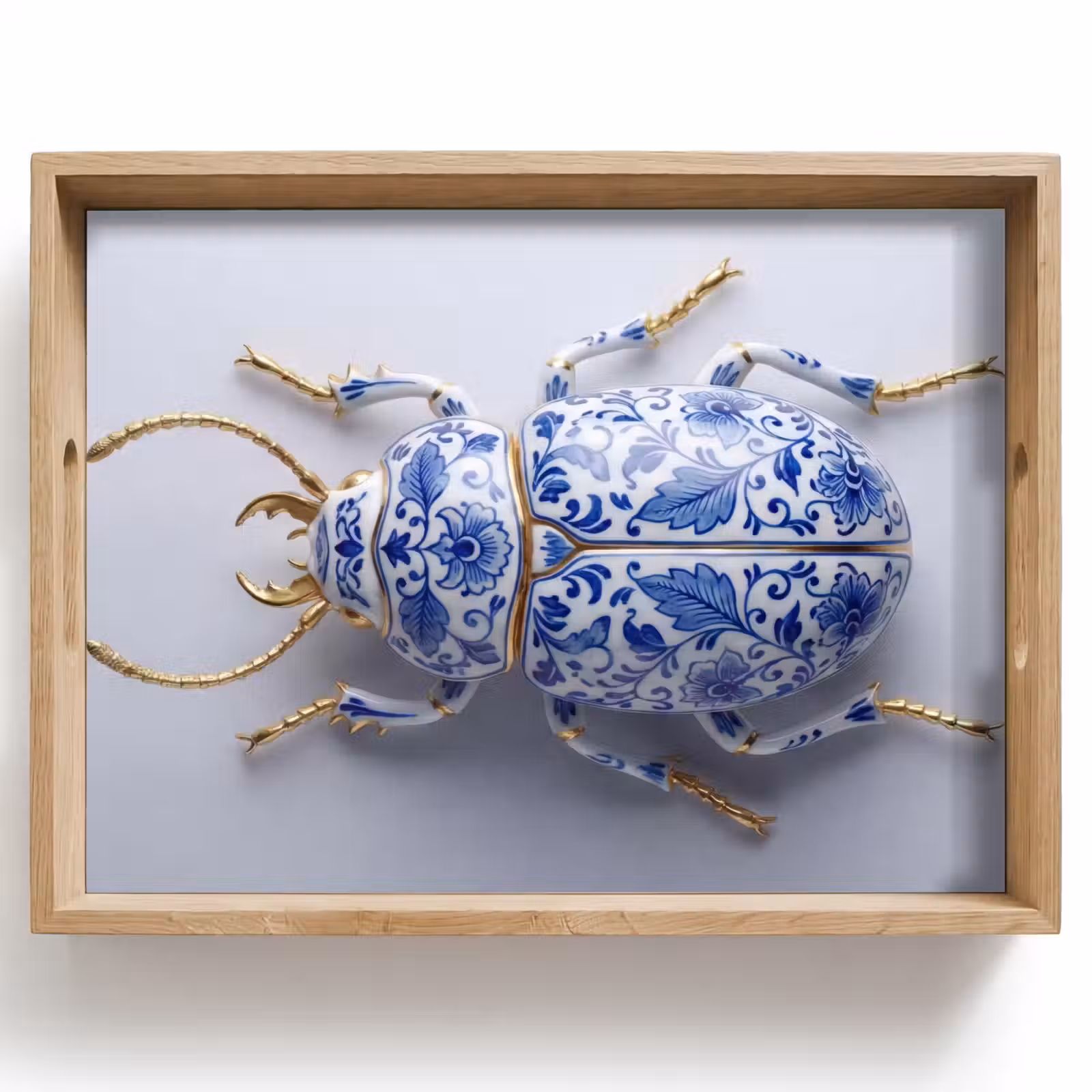Dienblad - Kever - Delfts - Blauw - Goud — 1