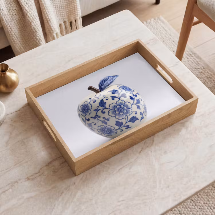 Dienblad - Appel - Blauw - Klassiek — 2